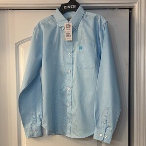 Cinch Boys Sky Blue long sleeve shirt NWT